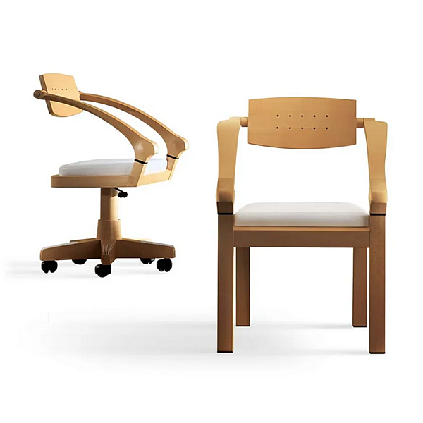 Poltrona in faggio con braccioli e molle GIORGETTI 51360 fabbrica GIORGETTI dall'Italia. Foto №2