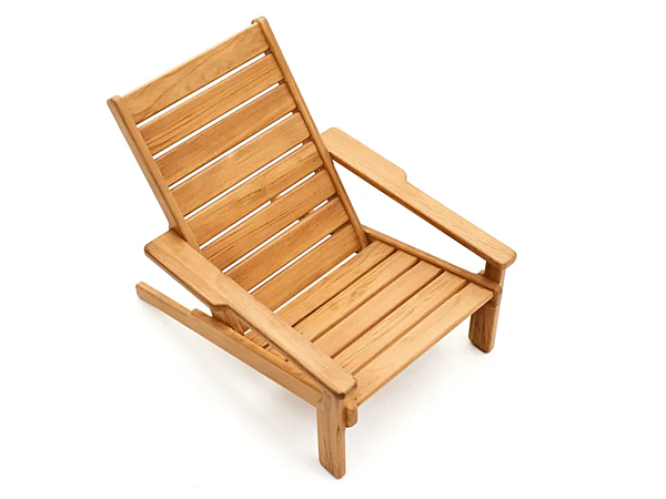 Poltrona da giardino imbottita in teak con braccioli VARASCHIN Bali 2384 fabbrica VARASCHIN dall'Italia. Foto №6