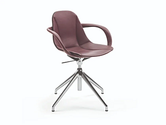 Sedia girevole in pelle con braccioli ENRICO PELLIZZONI COUTURE Sedia girevole in pelle con braccioli ENRICO PELLIZZONI COUTURE fabbrica ENRICO PELLIZZONI dall'Italia