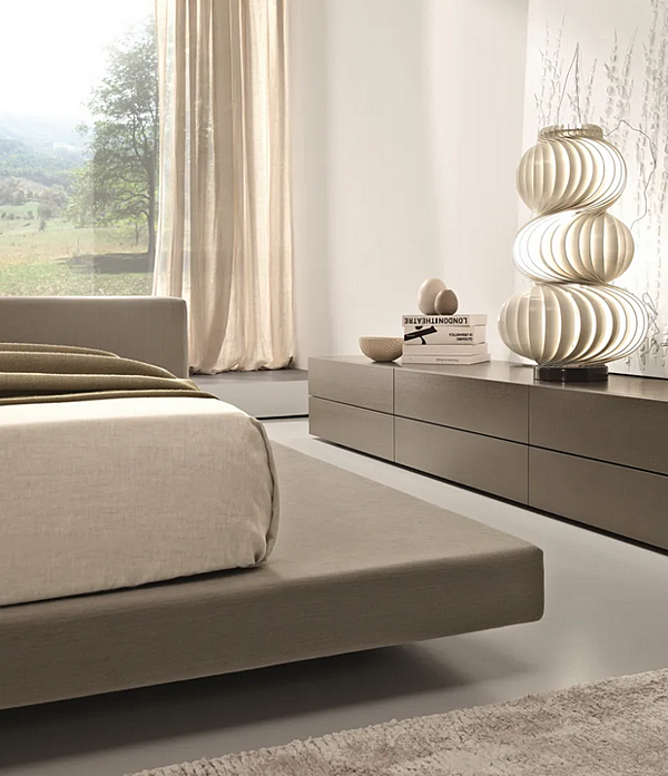 Letto matrimoniale con testata imbottita Atlante Duomo Design fabbrica Duomo Design dall'Italia. Foto №2