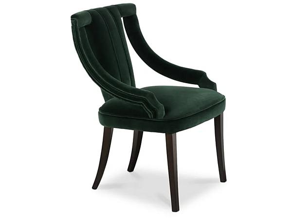 Poltrona in velluto imbottito con braccioli Cayo BRABBU fabbrica BRABBU dall'Italia. Foto №1