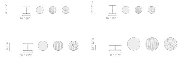 Tavolino da caffè in marmo POLTRONA FRAU Bob fabbrica POLTRONA FRAU dall'Italia. Foto №4