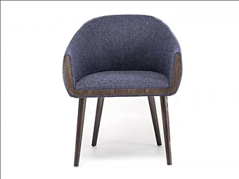 Poltrona con braccioli in tessuto imbottito Ginevra BROSS 1604 fabbrica BROSS dall'Italia