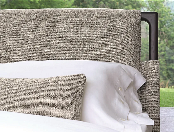 Letto matrimoniale con testata imbottita Flou Gaudi fabbrica Flou dall'Italia. Foto №11