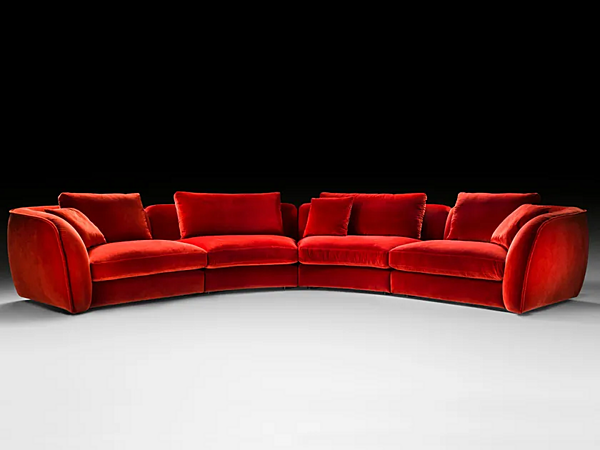 Divano modulare curvo in tessuto Black Tie Levante fabbrica Black Tie dall'Italia. Foto №2