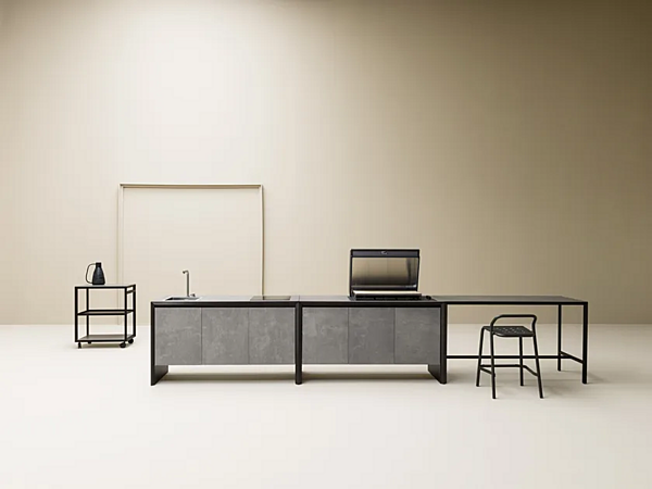 Tavolo rettangolare in alluminio per cucina all'aperto VARASCHIN fabbrica VARASCHIN dall'Italia. Foto №2