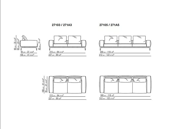 Divano angolare in tessuto Gregory FLEXFORM fabbrica FLEXFORM dall'Italia. Foto №12