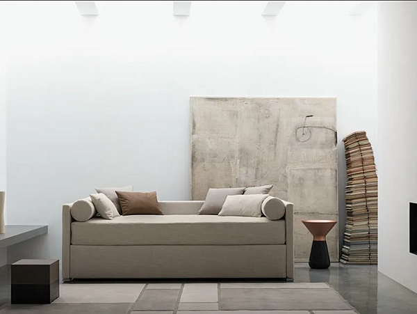 Letto singolo convertibile in tessuto Flou collezione Biss fabbrica Flou dall'Italia. Foto №9
