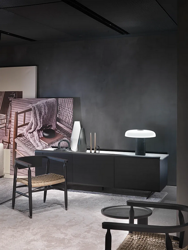 Buffet in legno impiallacciato con top in marmo e cassetti FLEXFORM EARL 2A362, 2A368 fabbrica FLEXFORM dall'Italia. Foto №7
