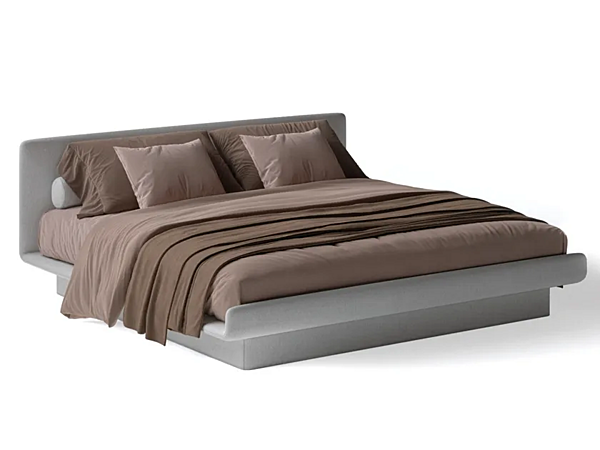 Letto matrimoniale in tessuto con testata imbottita lilla Gallotti&Radice fabbrica Gallotti & Radice dall'Italia. Foto №1