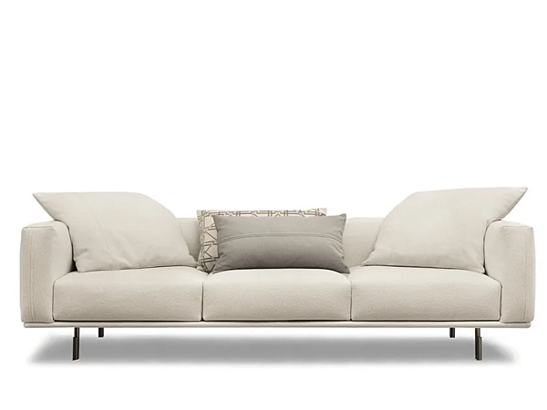 Divano in tessuto a tre posti con copertura removibile Flou Binario fabbrica Flou dall'Italia. Foto №1