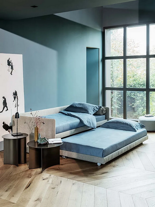 Divano letto in tessuto con copertura removibile Flou Duetto fabbrica Flou dall'Italia. Foto №12