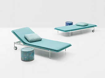 Lettino prendisole in tessuto PAOLA LENTI Baia B50G