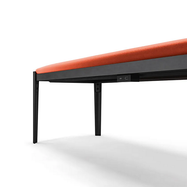 Panca in pelle con copertura removibile Cotone Slim CASSINA fabbrica CASSINA dall'Italia. Foto №5