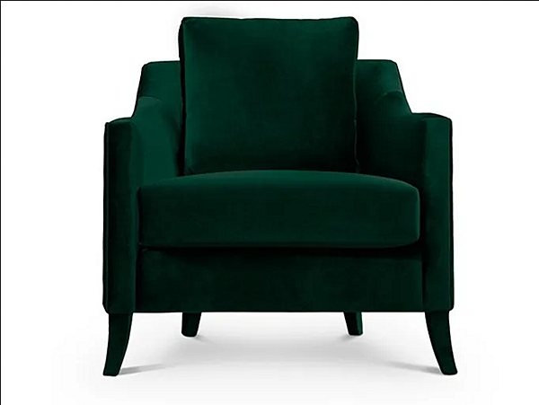 Poltrona in velluto con braccioli BRABBU Como fabbrica BRABBU dall'Italia. Foto №1