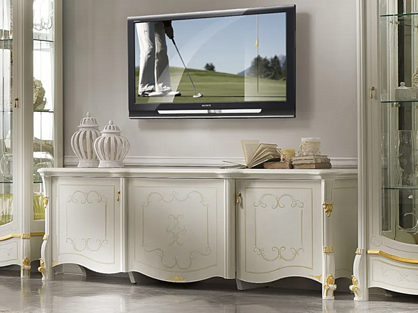 Mobile TV in legno con ante DIAMANTE CASA +39 2608 fabbrica CASA +39 dall'Italia. Foto №1