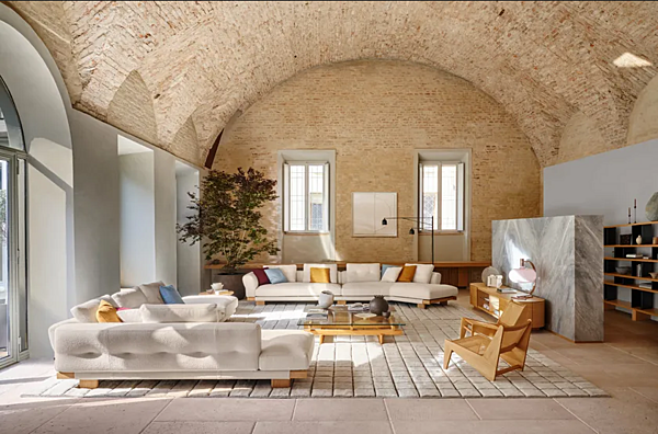 Divano modulare con rivestimento sfoderabile Sengu CASSINA 556 fabbrica CASSINA dall'Italia. Foto №20