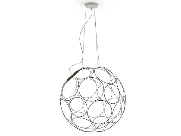 Lampada a sospensione in acciaio LED Fabbian Giro fabbrica Fabbian dall'Italia. Foto №1