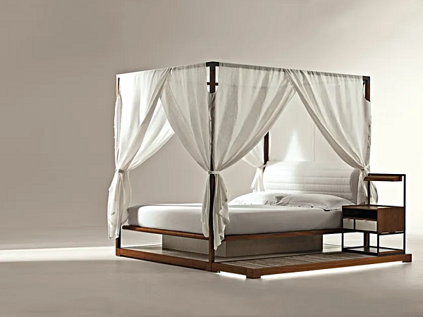 Letto matrimoniale con testiera imbottita GIORGETTI IRA 54270 fabbrica GIORGETTI dall'Italia. Foto №6