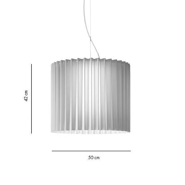 Lampada a sospensione in Trevira CS fluorescente AXOLIGHT Skirt fabbrica Axolight dall'Italia. Foto №5