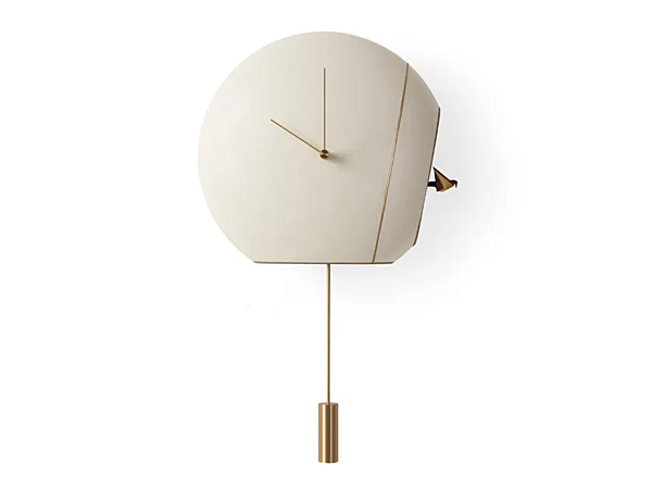 Orologio a pendolo da parete in cuoio GIORGETTI Cuckoo fabbrica GIORGETTI dall'Italia. Foto №1