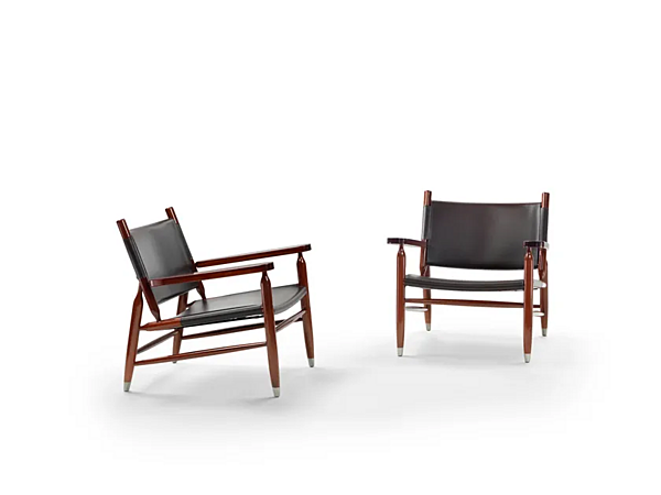 Poltrona con braccioli in pelle conciata Tessa FLEXFORM fabbrica FLEXFORM dall'Italia. Foto №3