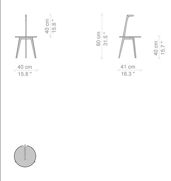 Tavolino da caffè in legno CASSINA 834 Cicognino fabbrica CASSINA dall'Italia. Foto №5