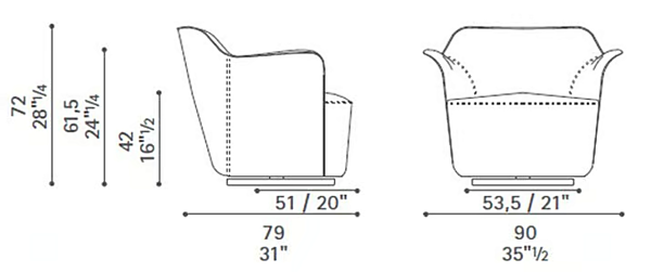 Poltrona con braccioli in pelle conciata Aida Poltrona Frau fabbrica POLTRONA FRAU dall'Italia. Foto №5