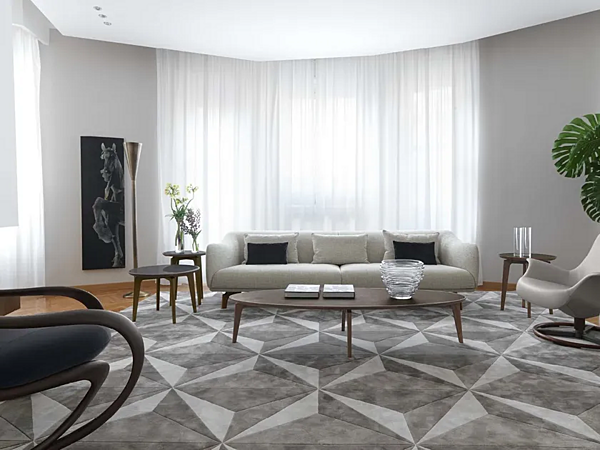 Tappeto rettangolare in seta con forme geometriche GIORGETTI fabbrica GIORGETTI dall'Italia. Foto №2
