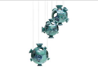 Vaso in ceramica sospeso Marimo GIORGETTI