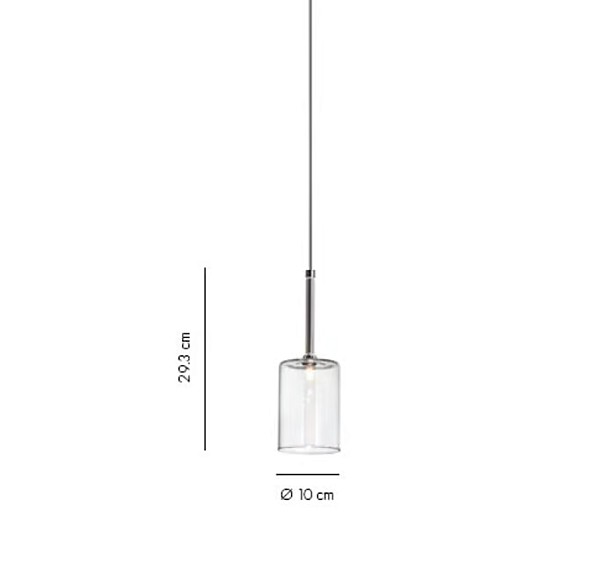 Lampada a sospensione da esterno in vetro LED Spillray Plus AXOLIGHT fabbrica Axolight dall'Italia. Foto №5