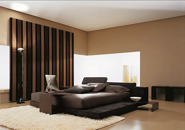 Letto matrimoniale con testata imbottita Atlante Duomo Design fabbrica Duomo Design dall'Italia. Foto №3