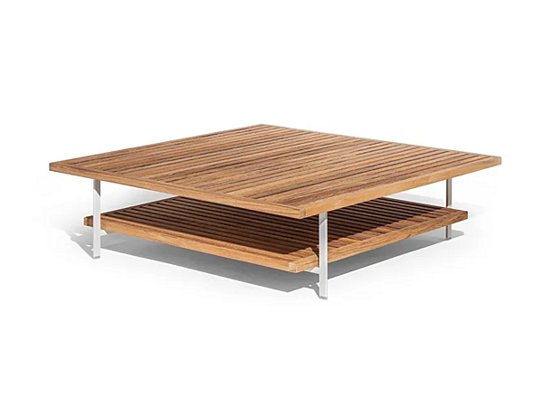 Tavolino laterale basso in teak Solaria POLTRONA FRAU fabbrica POLTRONA FRAU dall'Italia. Foto №1