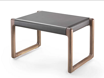 Pouf in pelle conciata al vegetale FLEXFORM BRIG