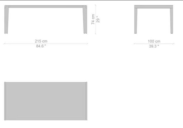 Tavolo rettangolare allungabile in MDF Longplane CASSINA fabbrica CASSINA dall'Italia. Foto №22