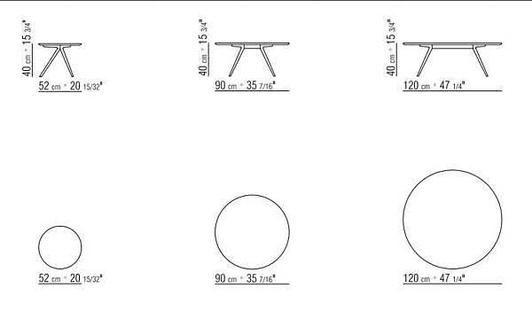 Tavolino da caffè rotondo in pietra FLEXFORM collezione Zefiro fabbrica FLEXFORM dall'Italia. Foto №4
