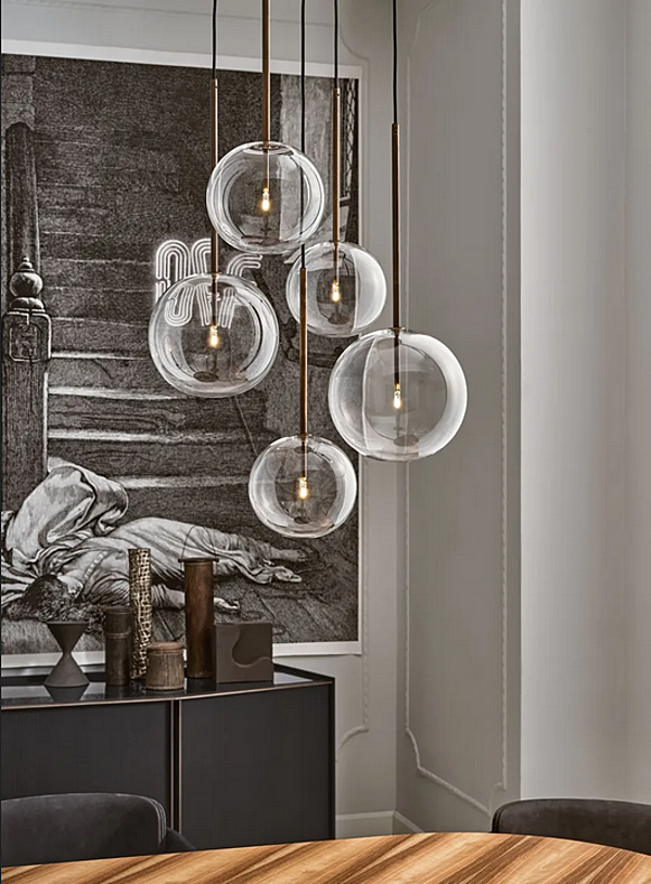 Lampada a sospensione in cristallo LED Bolle Sola Gallotti&Radice fabbrica Gallotti & Radice dall'Italia. Foto №3
