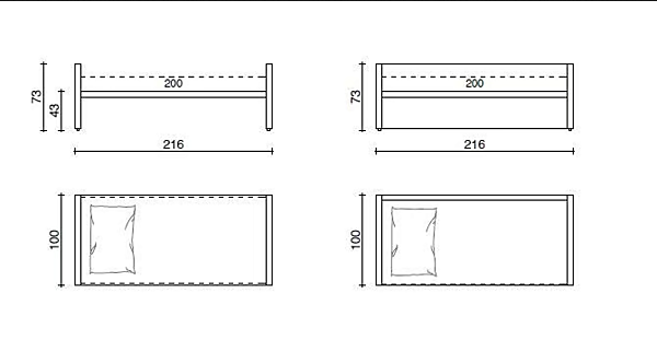 Letto a castello con copertura removibile Duomo Design Due fabbrica Duomo Design dall'Italia. Foto №4