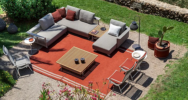 Tavolino da giardino rettangolare in teak SOLARIA POLTRONA FRAU fabbrica POLTRONA FRAU dall'Italia. Foto №4