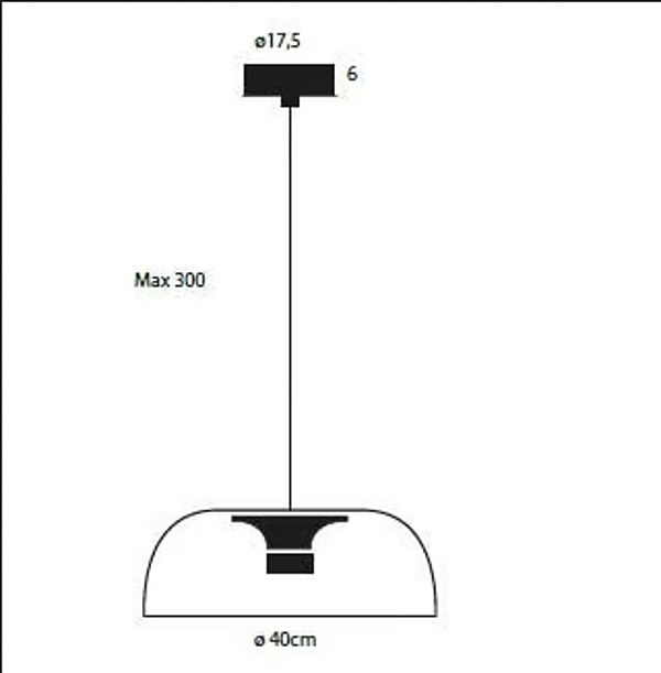 Lampada a sospensione in alluminio LED TIA 400 Lumina fabbrica Lumina dall'Italia. Foto №4