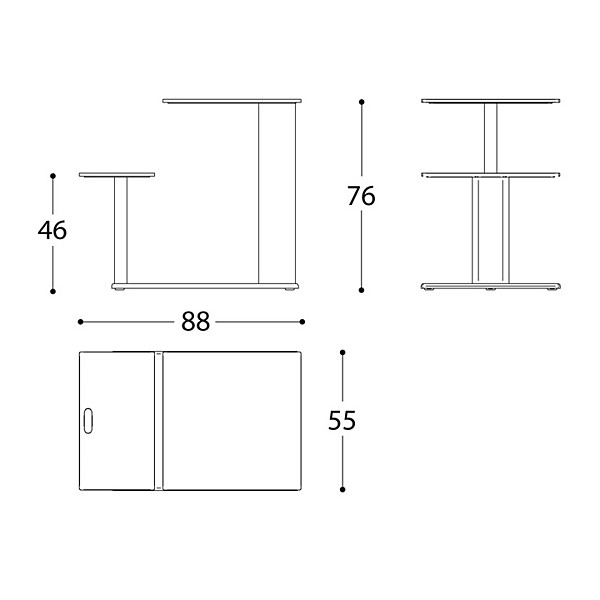 Tavolo da giardino in alluminio e HPL con seduta integrata VARASCHIN Plinto Sit Eat 24690 fabbrica VARASCHIN dall'Italia. Foto №8