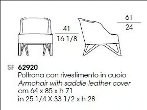 Poltrona in pelle Mobius GIORGETTI fabbrica GIORGETTI dall'Italia. Foto №7