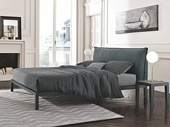 Letto matrimoniale con testata imbottita Lera Show Duomo Design