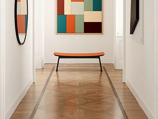 Panchina imbottita in tessuto POLTRONA FRAU DUO fabbrica POLTRONA FRAU dall'Italia. Foto №2