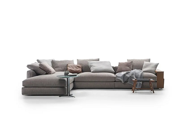 Divano angolare in tessuto con chaise longue Harper FLEXFORM fabbrica FLEXFORM dall'Italia. Foto №4