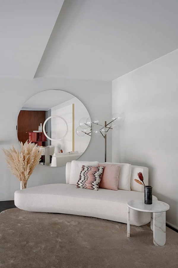 Divano in tessuto a tre posti con schienale imbottito Audrey XS Gallotti&Radice fabbrica Gallotti & Radice dall'Italia. Foto №2