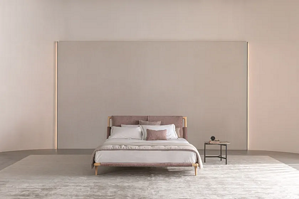 Letto matrimoniale con testata imbottita Flou Gaudi fabbrica Flou dall'Italia. Foto №21