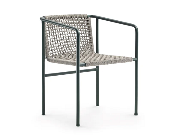 Poltrona da giardino in acciaio inox e plastica FLEXFORM OTTAVIA 2A0B1 fabbrica FLEXFORM dall'Italia. Foto №1