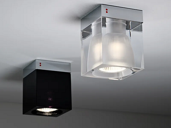 Spotlight da soffitto in cristallo Cubetto Fabbian fabbrica Fabbian dall'Italia. Foto №2