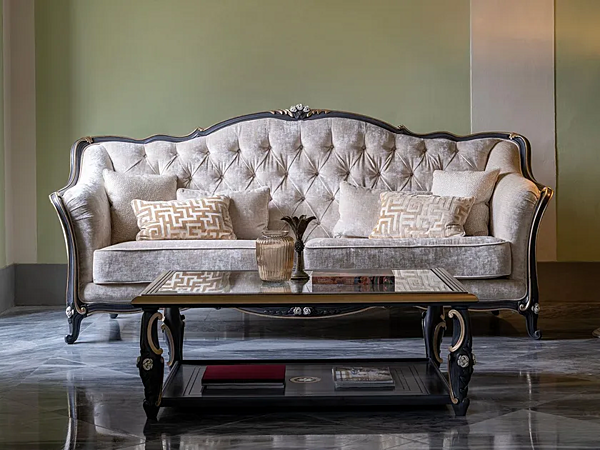 Divano a tre posti in stile classico Savio Firmino 3279 con rivestimento in tessuto 3279DIV fabbrica SAVIO FIRMINO dall'Italia. Foto №2